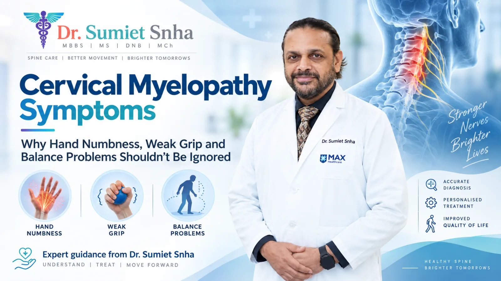 Cervical Myelopathy Symptoms: Hand Numbness & Weak Grip