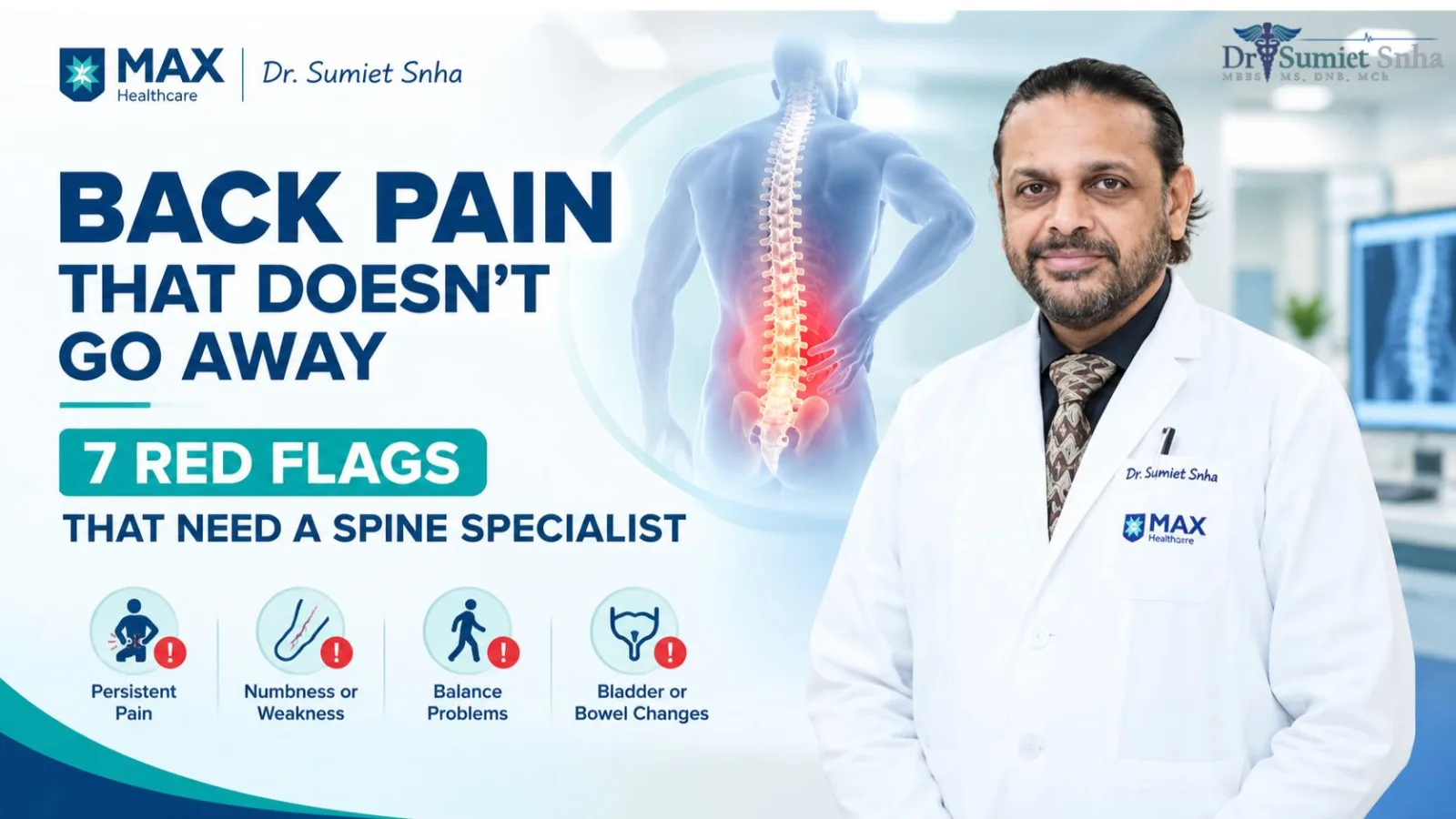 Back pain red flags and chronic back pain causes – when to consult a spine specialist in Delhi for lower back pain treatment
