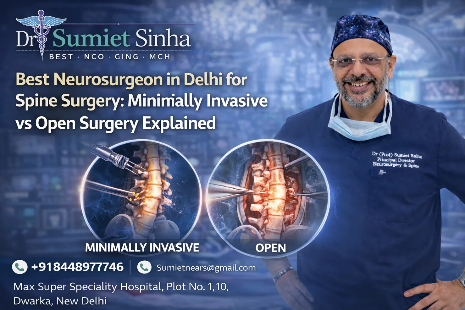 Best Neurosurgeon in Delhi for Spine Surgery: Minimally Invasive vs Open Surgery Explained