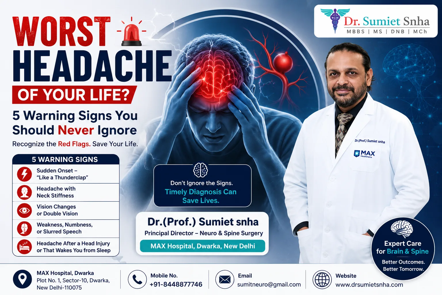 Worst Headache of Your Life: 5 Warning Signs You Should Never Ignore