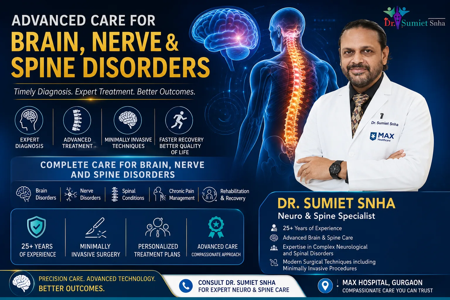 Brain, Nerve and Spine Disorders: Symptoms, Causes, Diagnosis, Treatment & Recovery